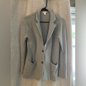 J Crew grey sweater jacket